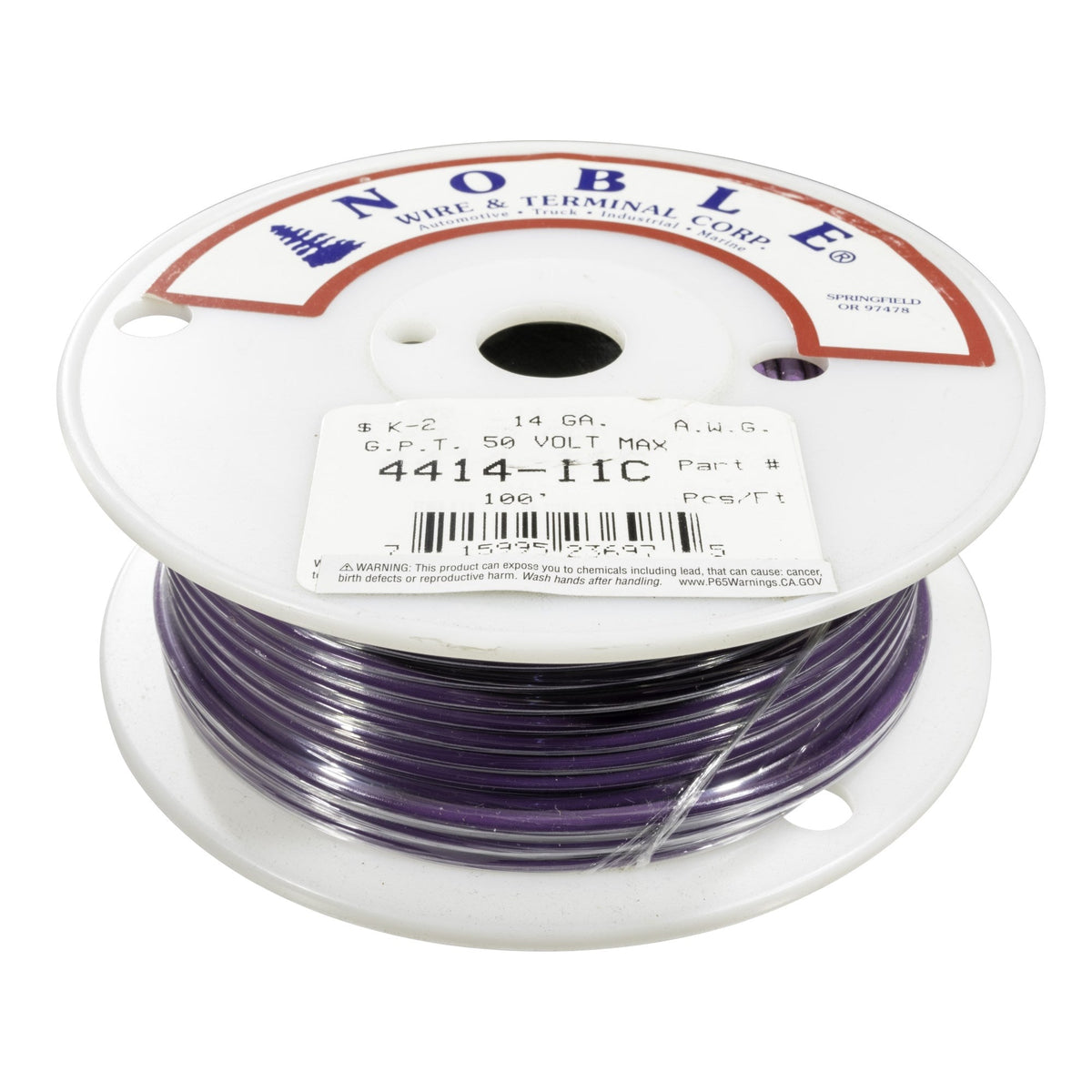 Noble™ 14 Gauge Primary Automotive Wire - GPT Stranded Copper, 14 AWG Auto Electrical Cable – Made in USA