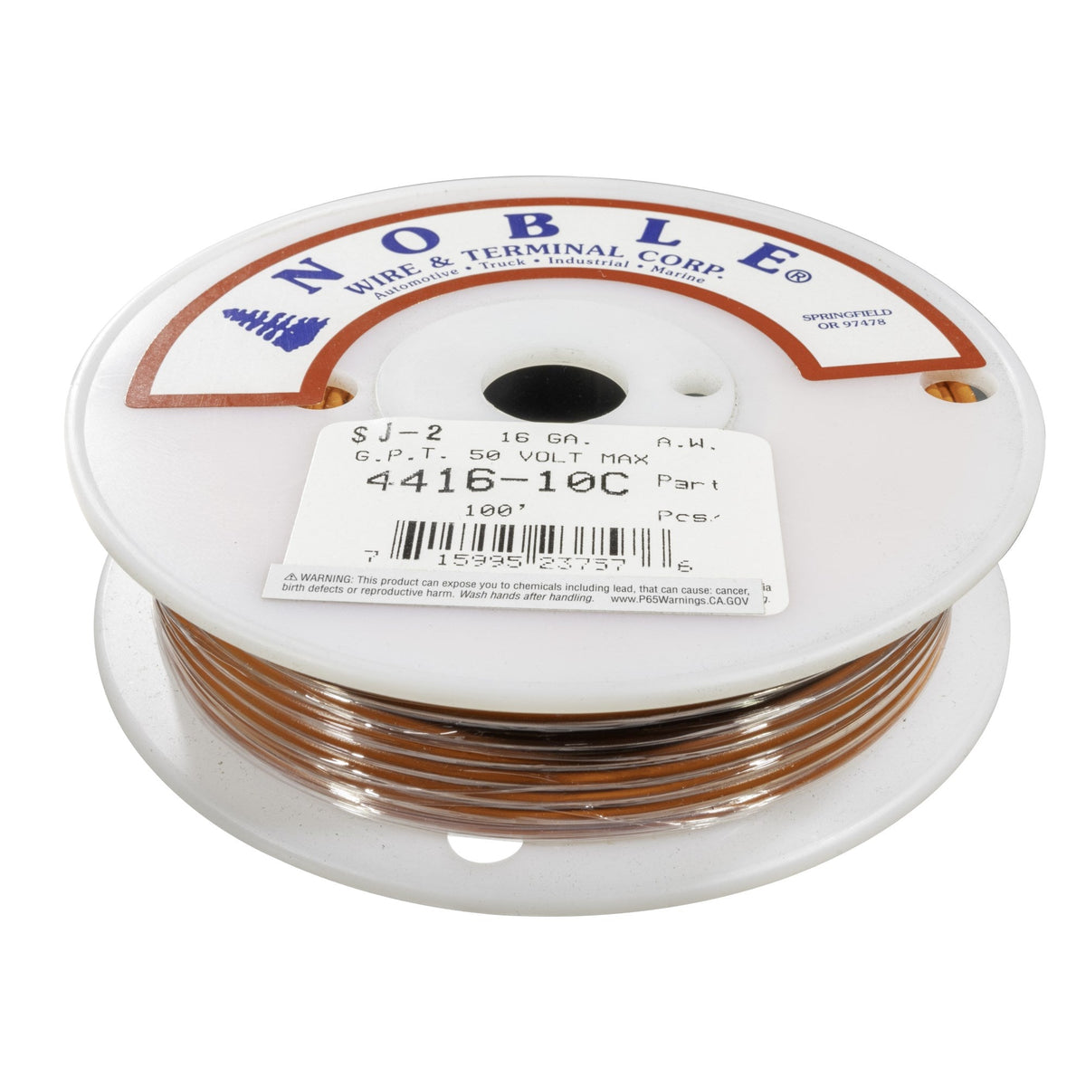 Noble™ 16 Gauge Primary Automotive Wire - GPT Stranded Copper, 16 AWG Auto Electrical Cable – Made in USA
