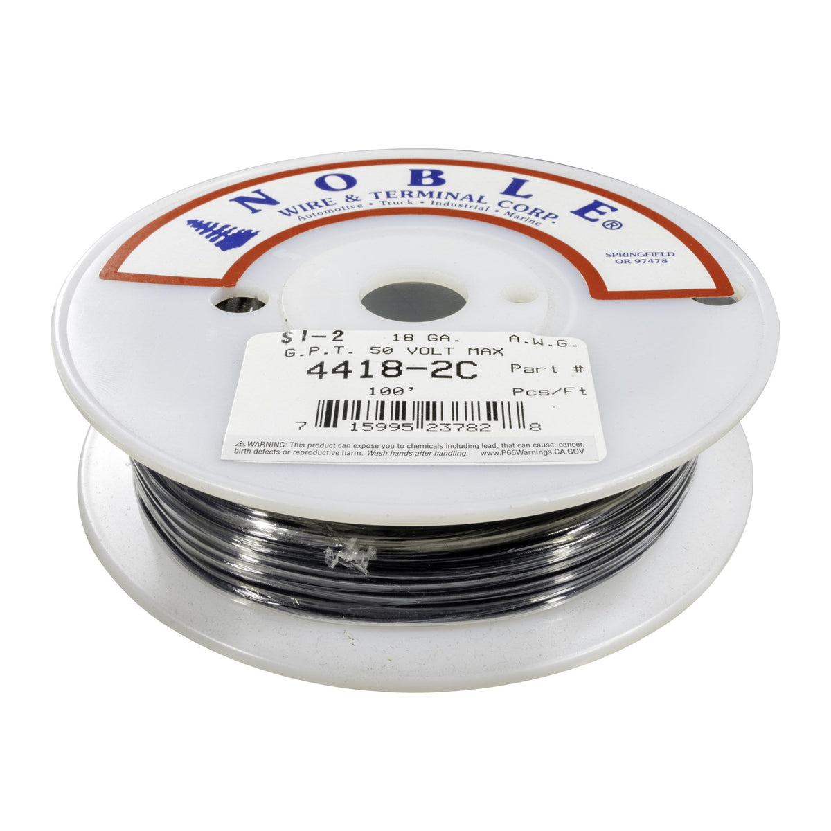 Noble™ 18 Gauge Primary Automotive Wire - GPT Stranded Copper, 18 AWG Auto Electrical Cable – Made in USA
