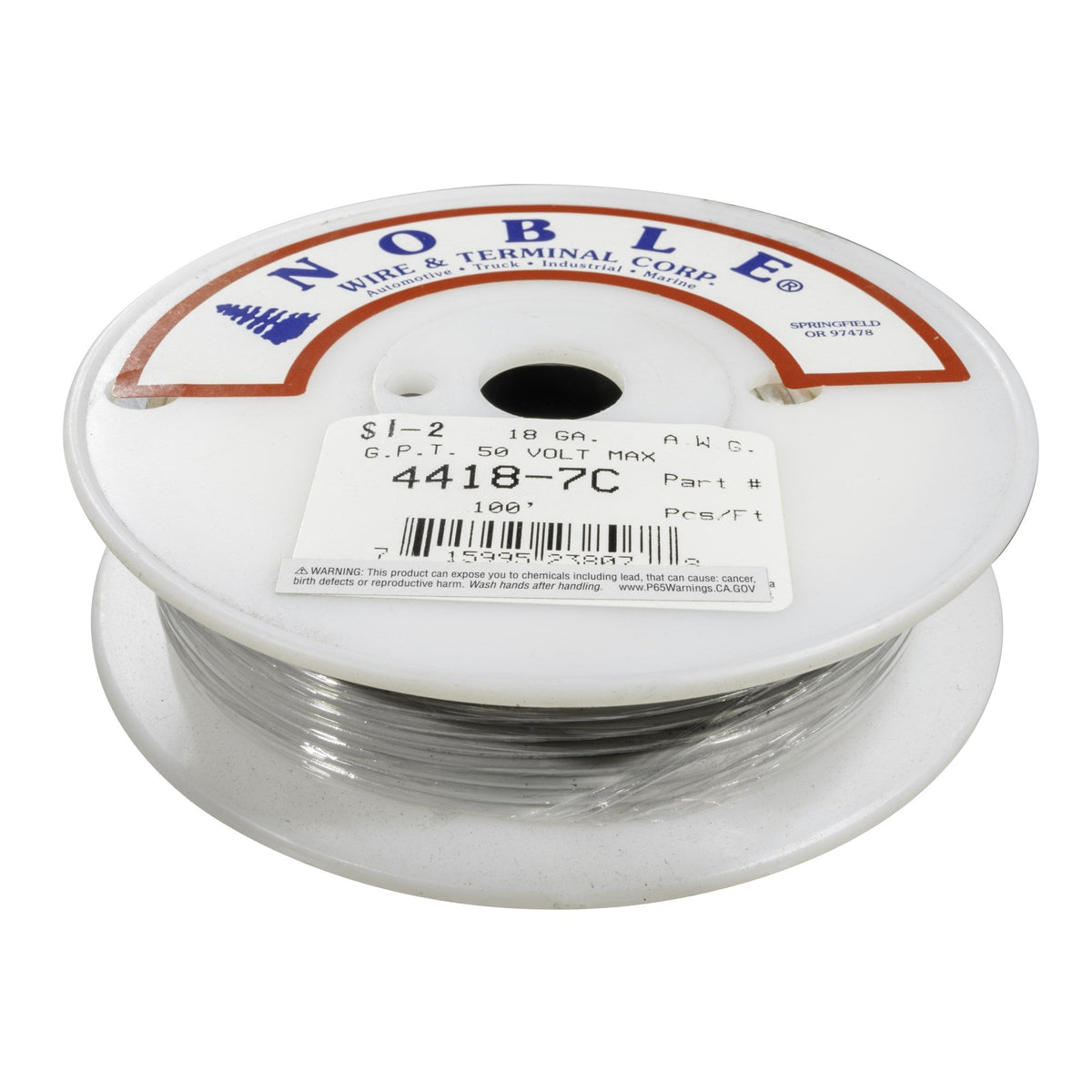 Noble™ 18 Gauge Primary Automotive Wire - GPT Stranded Copper, 18 AWG Auto Electrical Cable – Made in USA