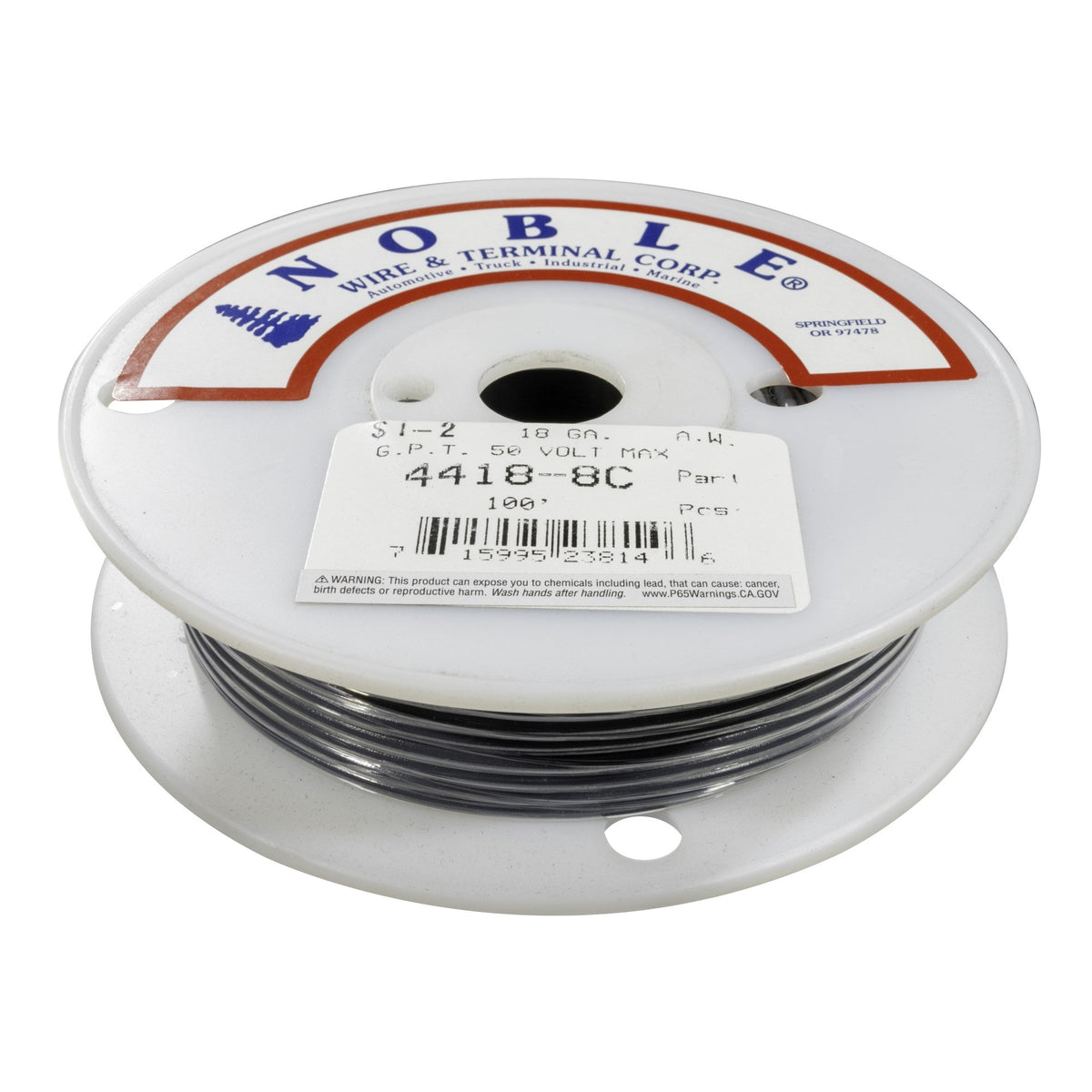 Noble™ 18 Gauge Primary Automotive Wire - GPT Stranded Copper, 18 AWG Auto Electrical Cable – Made in USA