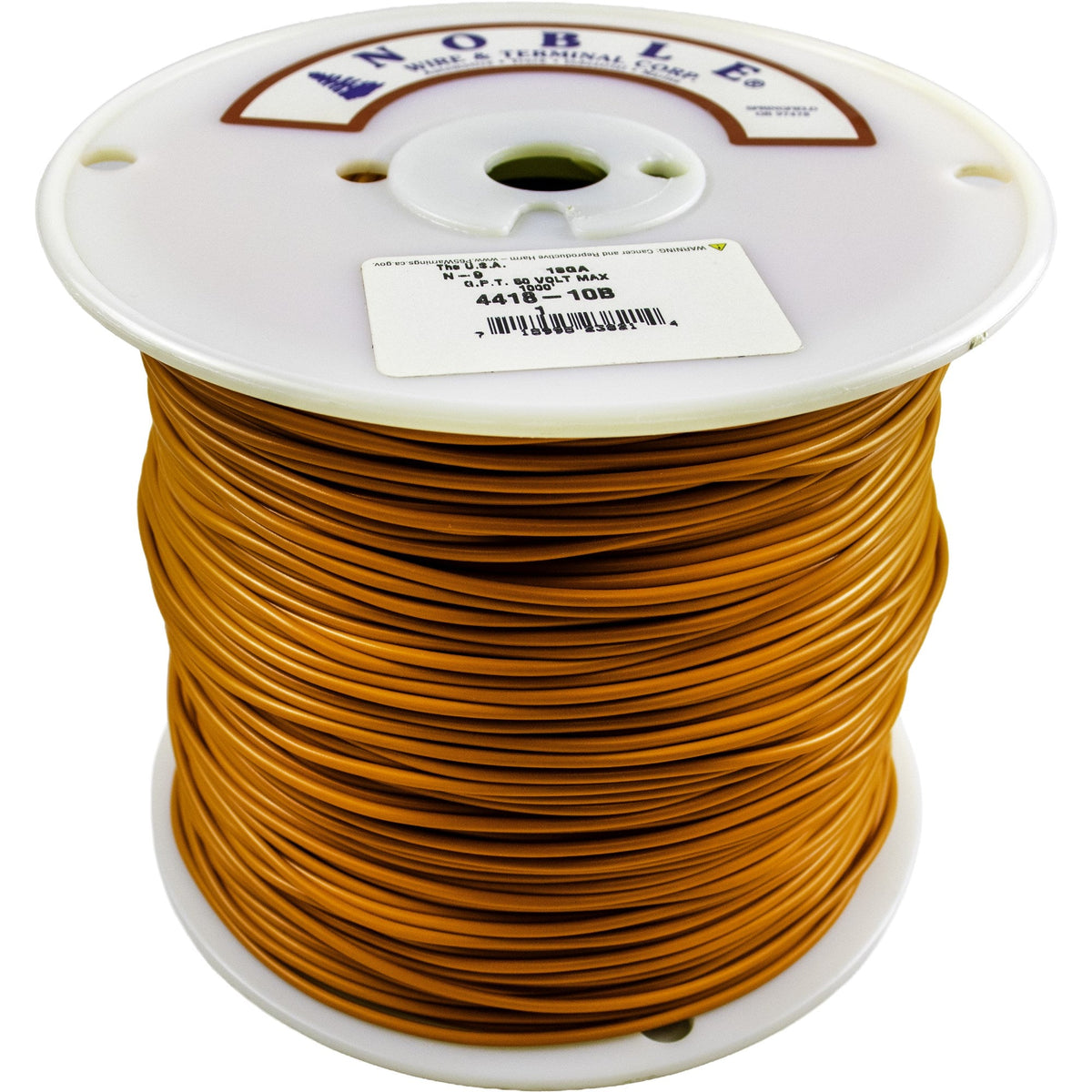 Noble™ 18 Gauge Primary Automotive Wire - GPT Stranded Copper, 18 AWG Auto Electrical Cable – Made in USA