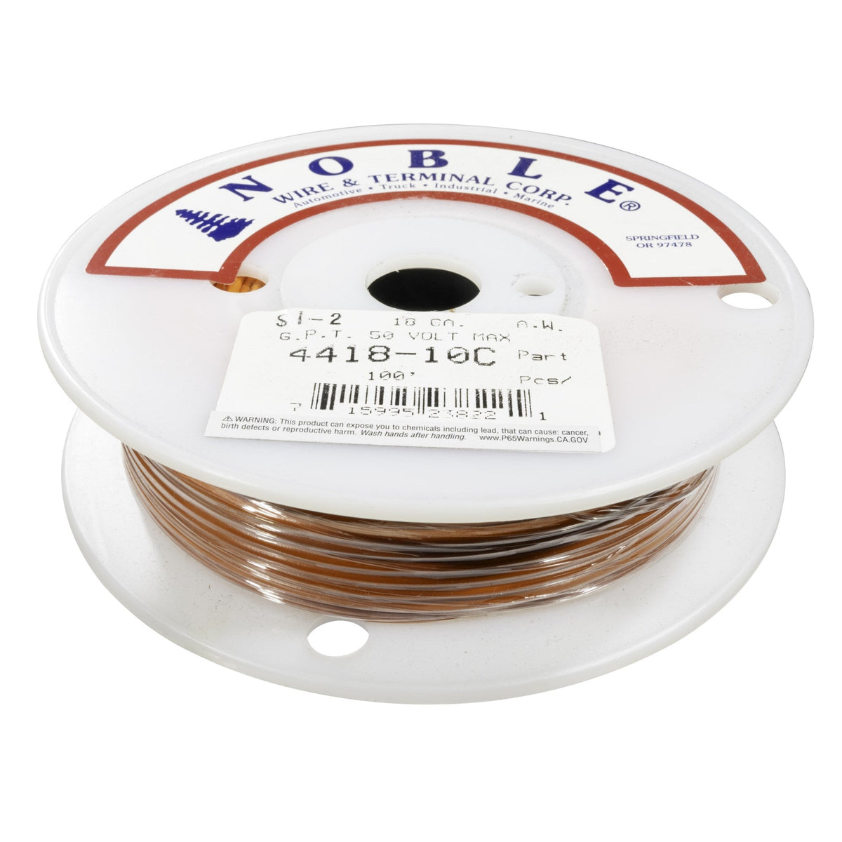 Noble™ 18 Gauge Primary Automotive Wire - GPT Stranded Copper, 18 AWG Auto Electrical Cable – Made in USA