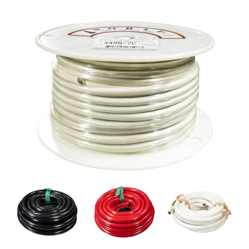 Noble™ 8 Gauge Primary Automotive Wire - GPT Stranded Copper, 8 AWG Auto Electrical Cable – Made in USA