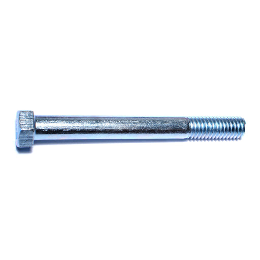 7/16"-14 x 4" Zinc Plated Grade 2 / A307 Steel Coarse Thread Hex Bolts