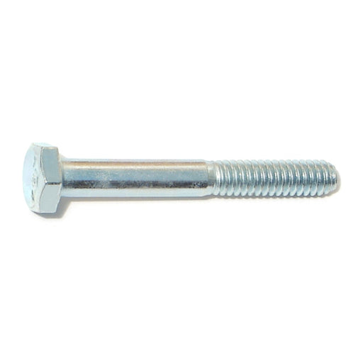 1/4"-20 x 2" Zinc Plated Grade 5 Steel Coarse Thread Hex Cap Screws