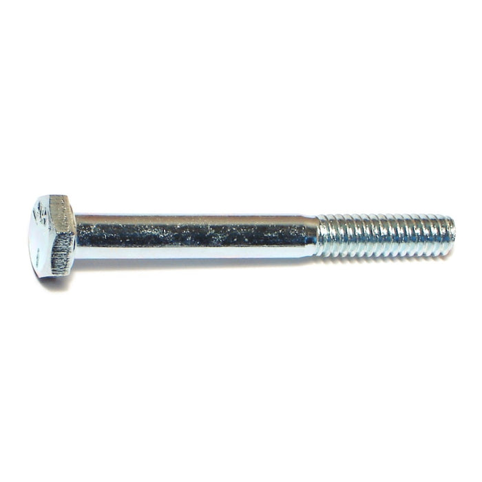 1/4"-20 x 2-1/4" Zinc Plated Grade 5 Steel Coarse Thread Hex Cap Screws