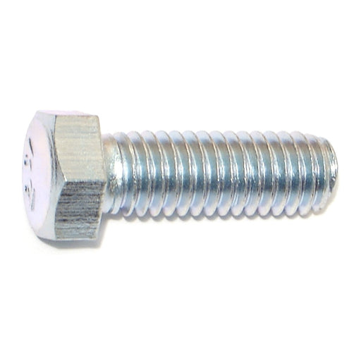 7/16"-14 x 1-1/4" Zinc Plated Grade 5 Steel Coarse Thread Hex Cap Screws