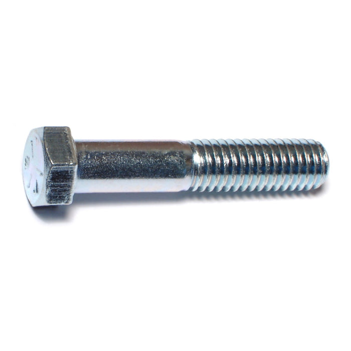 7/16"-14 x 2-1/4" Zinc Plated Grade 5 Steel Coarse Thread Hex Cap Screws