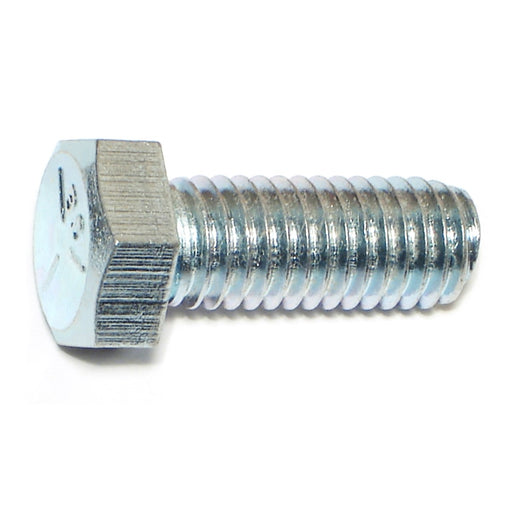 1/2"-13 x 1-1/4" Zinc Plated Grade 5 Steel Coarse Thread Hex Cap Screws