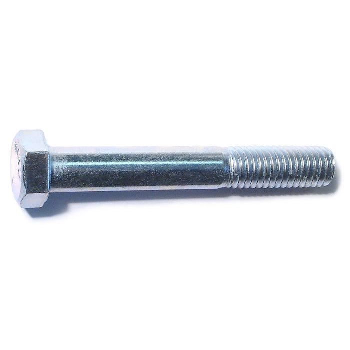 1/2"-13 x 3-1/2" Zinc Plated Grade 5 Steel Coarse Thread Hex Cap Screws