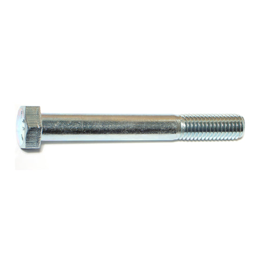 1/2"-13 x 4" Zinc Plated Grade 5 Steel Coarse Thread Hex Cap Screws