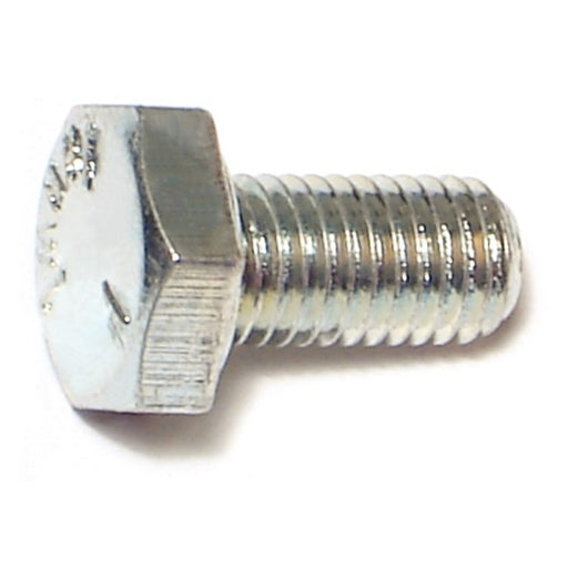 1/4"-28 x 1/2" Zinc Plated Grade 5 Steel Fine Thread Hex Cap Screws
