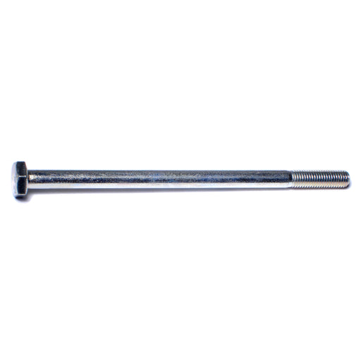 1/4"-28 x 4-1/2" Zinc Plated Grade 5 Steel Fine Thread Hex Cap Screws
