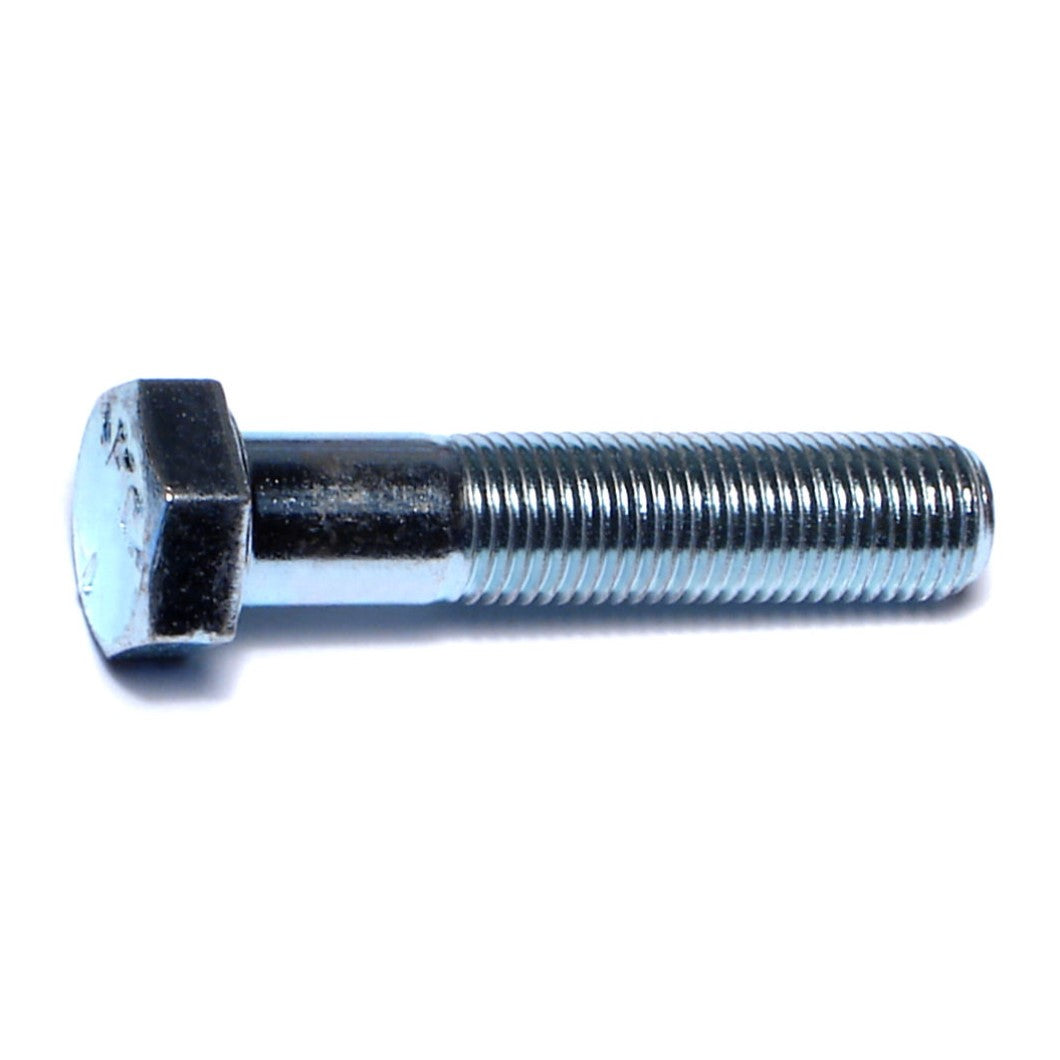 3/8"-24 x 1-3/4" Zinc Plated Grade 5 Steel Fine Thread Hex Cap Screws