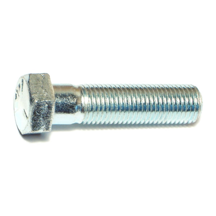 7/16"-20 x 1-3/4" Zinc Plated Grade 5 Steel Fine Thread Hex Cap Screws
