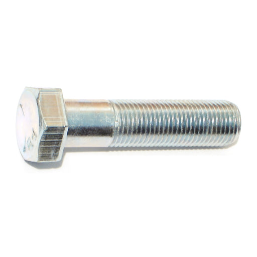 1/2"-20 x 2" Zinc Plated Grade 5 Steel Fine Thread Hex Cap Screws