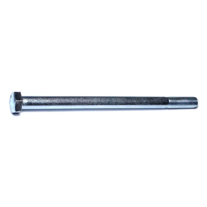 1/2"-20 x 8" Zinc Plated Grade 5 Steel Fine Thread Hex Cap Screws