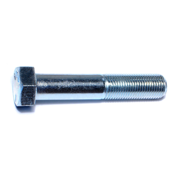 9/16"-18 x 3" Zinc Plated Grade 5 Steel Fine Thread Hex Cap Screws