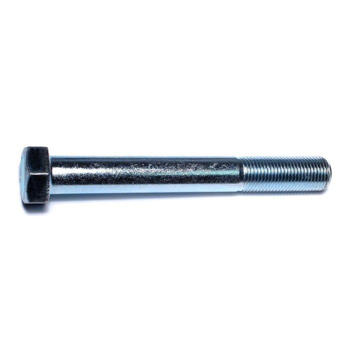 9/16"-18 x 4-1/2" Zinc Plated Grade 5 Steel Fine Thread Hex Cap Screws