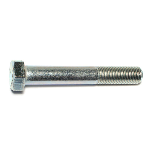 5/8"-18 x 4" Zinc Plated Grade 5 Steel Fine Thread Hex Cap Screws