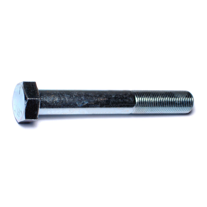 5/8"-18 x 4-1/2" Zinc Plated Grade 5 Steel Fine Thread Hex Cap Screws
