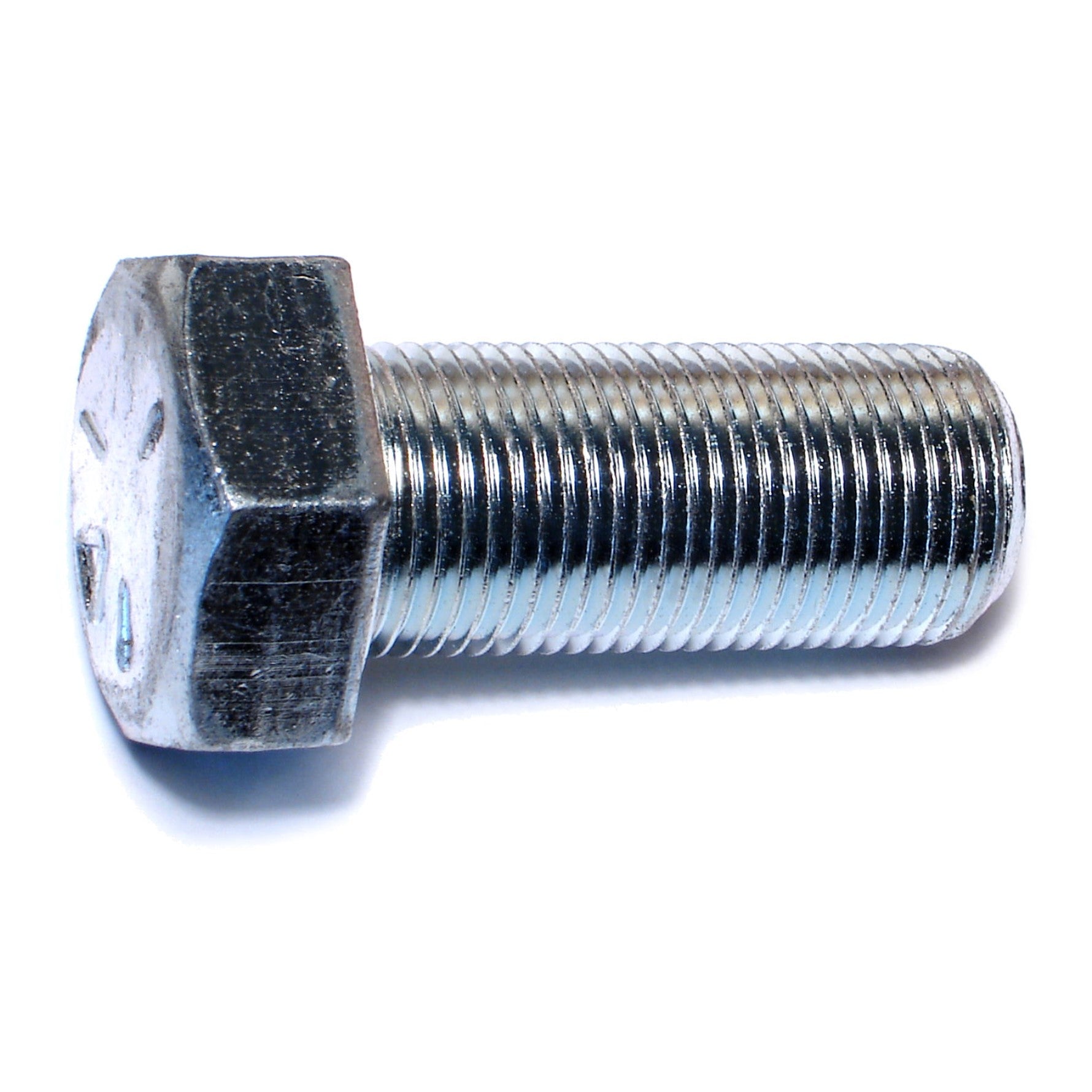 7/8"-14 x 2" Zinc Plated Grade 5 Steel Fine Thread Hex Cap Screws