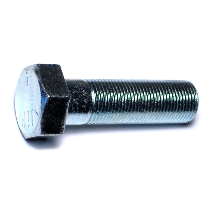 7/8"-14 x 3" Zinc Plated Grade 5 Steel Fine Thread Hex Cap Screws
