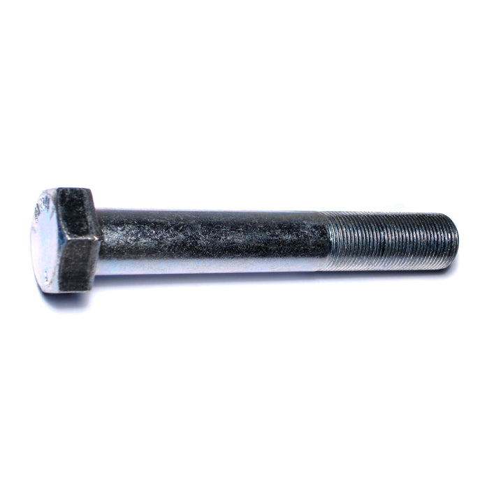 1"-14 x 6-1/2" Zinc Plated Grade 5 Steel Fine Thread Hex Cap Screws