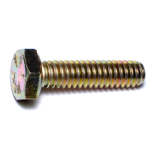 1/4"-20 x 1" Zinc Plated Grade 8 Steel Coarse Thread Hex Cap Screws