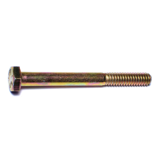 1/4"-20 x 2-1/2" Zinc Plated Grade 8 Steel Coarse Thread Hex Cap Screws