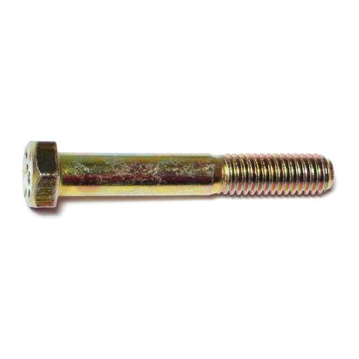 3/8"-16 x 2-1/2" Zinc Plated Grade 8 Steel Coarse Thread Hex Cap Screws