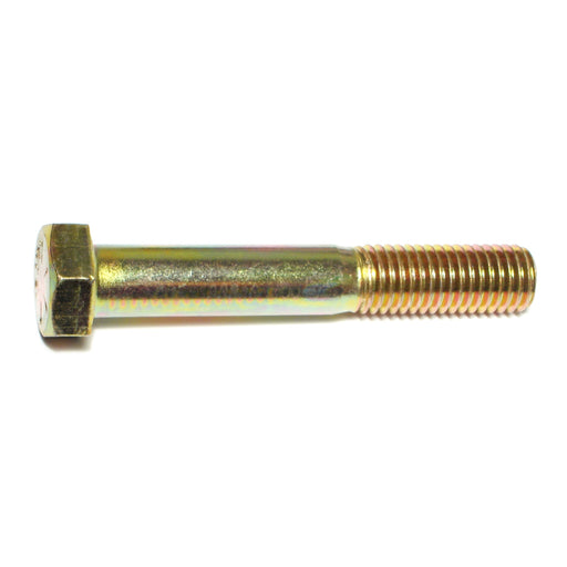 5/8"-11 x 4" Zinc Plated Grade 8 Steel Coarse Thread Hex Cap Screws