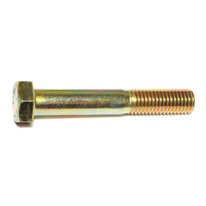 5/8"-11 x 4" Zinc Plated Grade 8 Steel Coarse Thread Hex Cap Screws