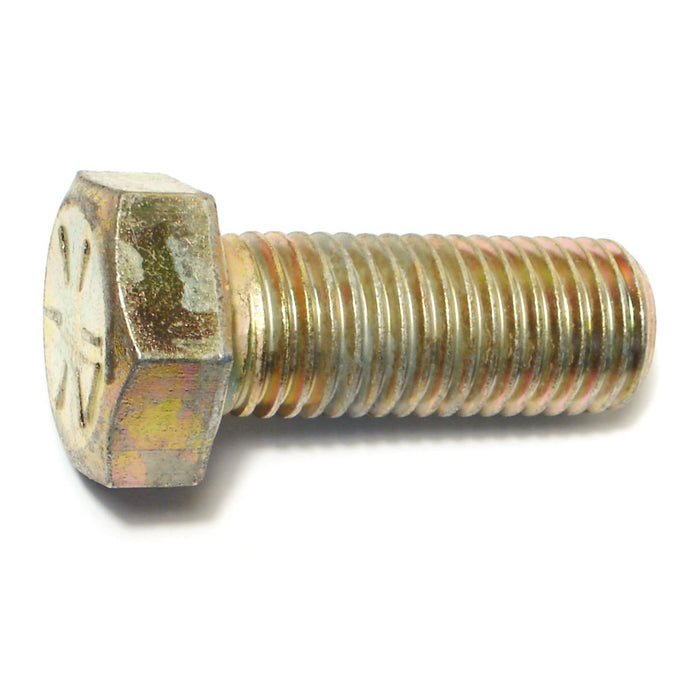 7/8"-9 x 2-1/4" Zinc Plated Grade 8 Steel Coarse Thread Hex Cap Screws