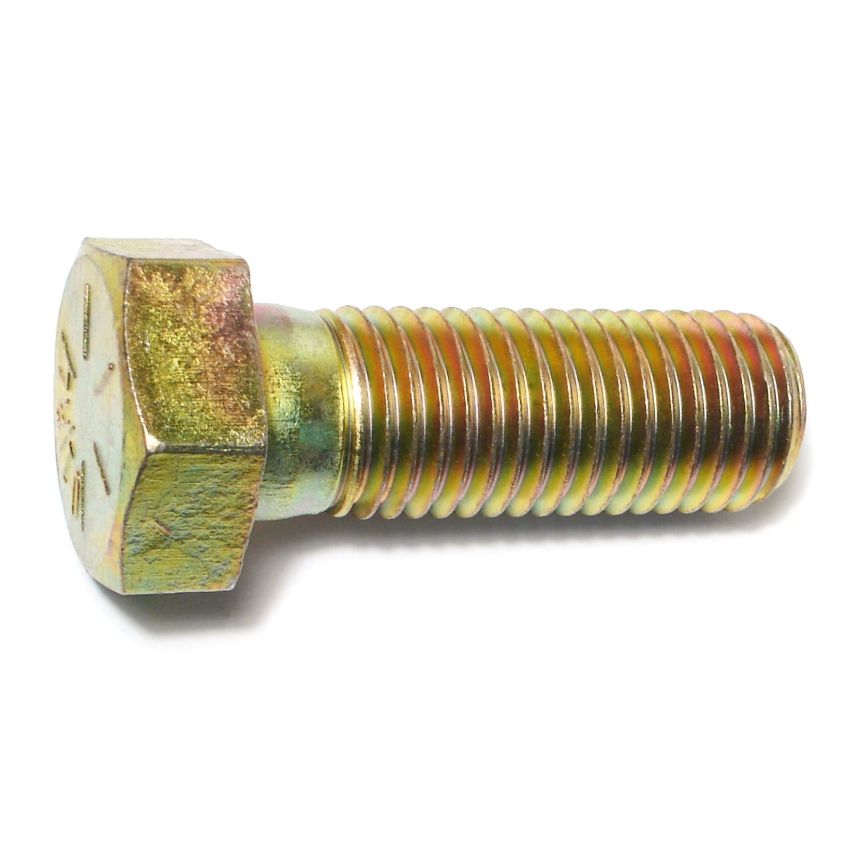 7/8"-9 x 2-1/2" Zinc Plated Grade 8 Steel Coarse Thread Hex Cap Screws