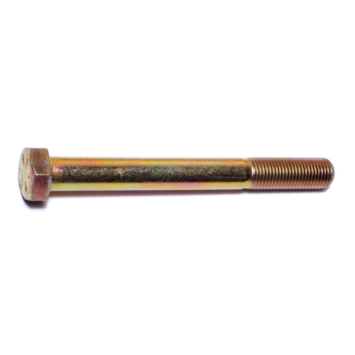 3/8"-24 x 3-1/2" Zinc Plated Grade 8 Steel Fine Thread Hex Cap Screws