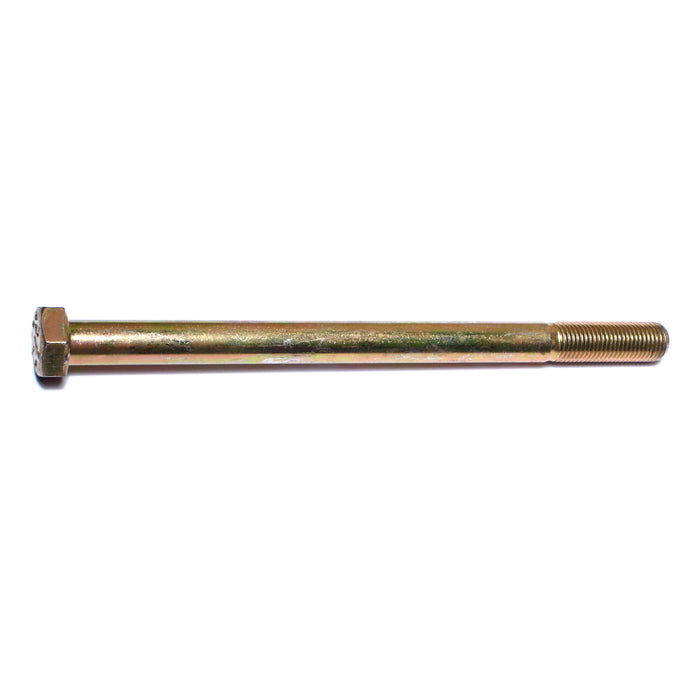 3/8"-24 x 5-1/2" Zinc Plated Grade 8 Steel Fine Thread Hex Cap Screws