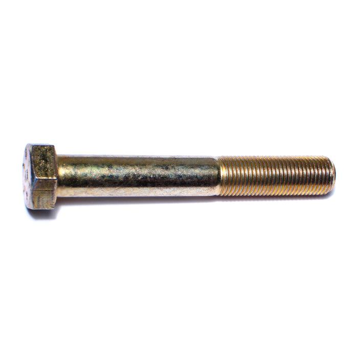 1/2"-20 x 3-1/2" Zinc Plated Grade 8 Steel Fine Thread Hex Cap Screws
