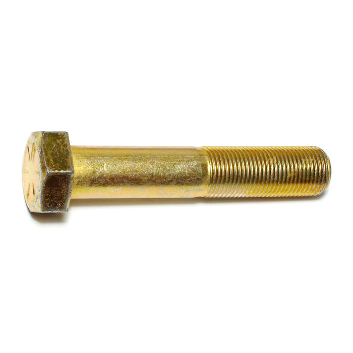 3/4"-16 x 4" Zinc Plated Grade 8 Steel Fine Thread Hex Cap Screws