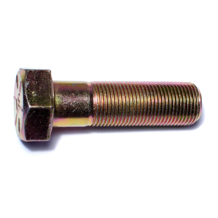 7/8"-14 x 3" Zinc Plated Grade 8 Steel Fine Thread Hex Cap Screws
