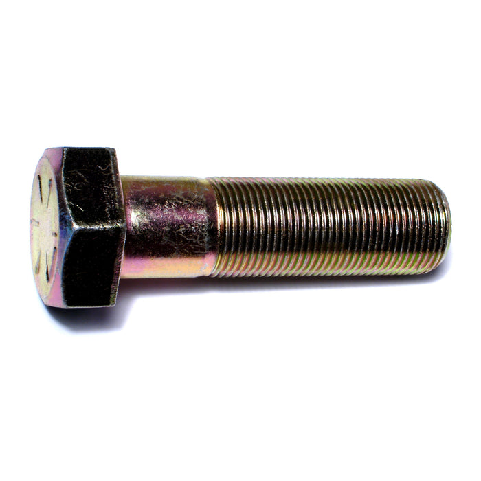 1"-14 x 3-1/2" Zinc Plated Grade 8 Steel Fine Thread Hex Cap Screws