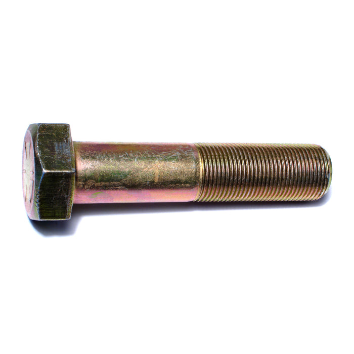1"-14 x 4-1/2" Zinc Plated Grade 8 Steel Fine Thread Hex Cap Screws
