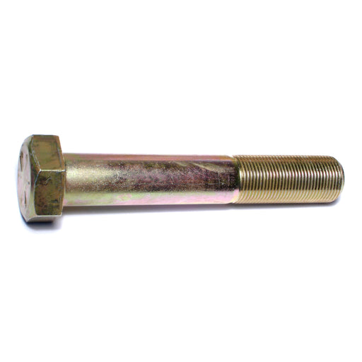 1"-14 x 6" Zinc Plated Grade 8 Steel Fine Thread Hex Cap Screws