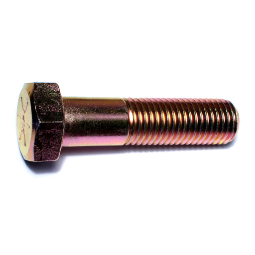 1"-8 x 4" Zinc Plated Grade 8 Steel Coarse Thread Hex Cap Screws