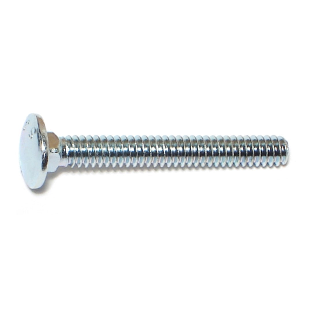 3/16-24 x 1-1/2" Zinc Plated Grade 2 / A307 Steel Coarse Thread Carriage Bolts