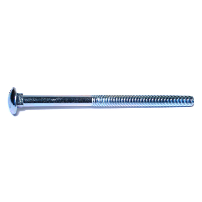 5/8"-11 x 10" Zinc Plated Grade 2 / A307 Steel Coarse Thread Carriage Bolts