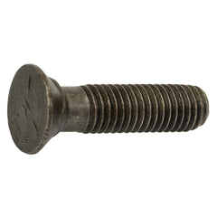 1/2"-13 x 2" Plain Grade 5 Steel Coarse Thread Flat Head Plow Bolts