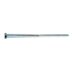 3/8" x 10" Zinc Plated Grade 2 / A307 Steel Hex Head Lag Screws