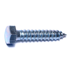 1/2" x 2-1/2" Zinc Plated Grade 2 / A307 Steel Hex Head Lag Screws
